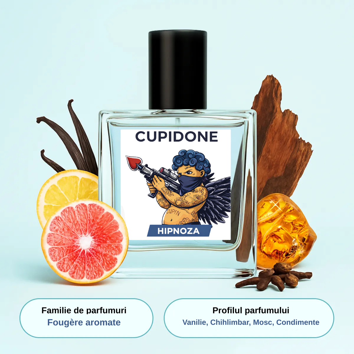 Atrage privirile și aprinde-i dorința cu două pulverizări de apă de colonie Cupidone Hipnoza